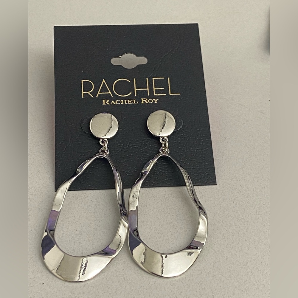 NWT silver Rachel Roy earrings